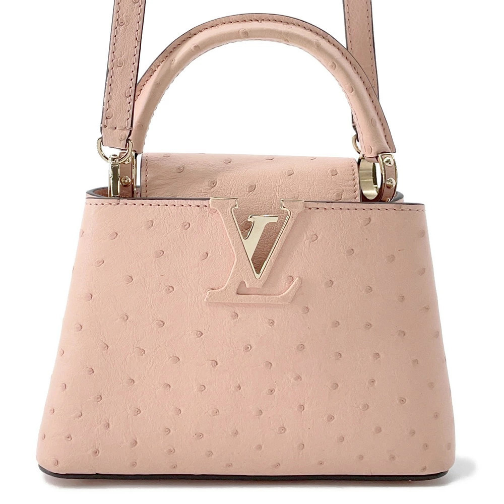 Louis Vuitton Ostrich Capucines 2way Shoulder Bag
